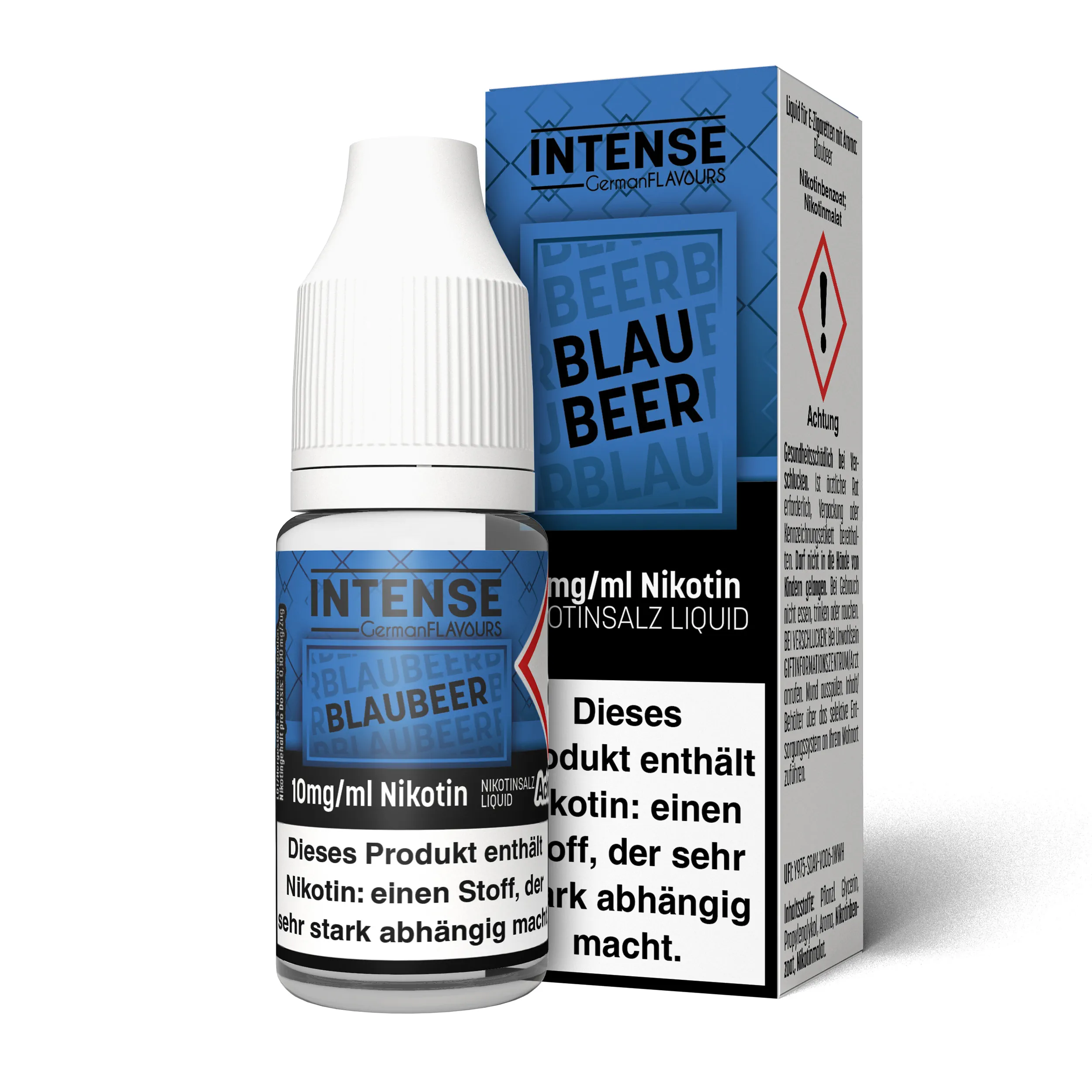 INTENSE Liquid NicSalt 10 ML- Blaubeer - 10 mg