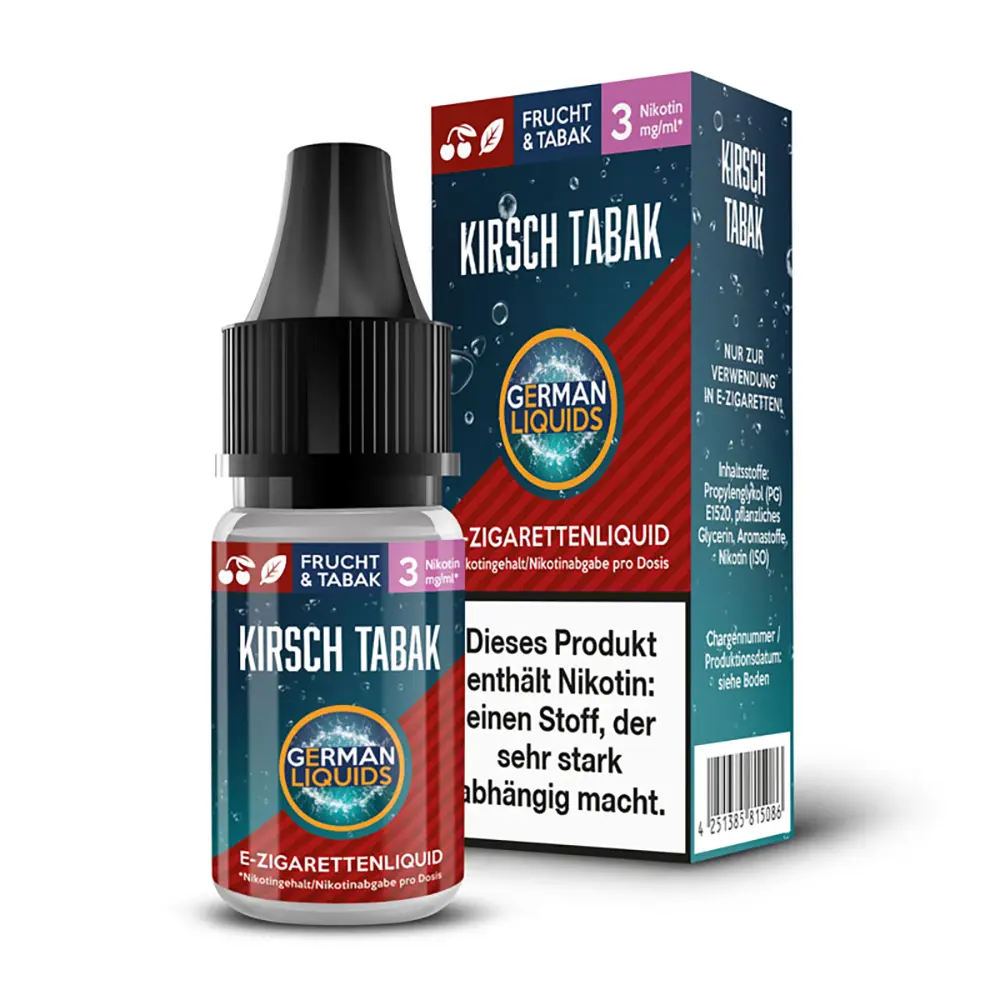 German Liquids Liquid - German s Kirsch Tabak - 3mg German Liquids Liquid - German s Kirsch Tabak - 3mg