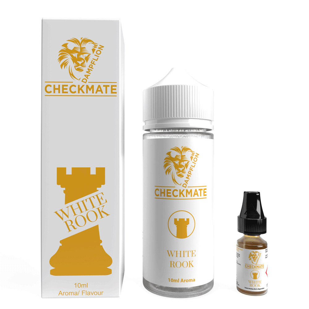 Dampflion Checkmate White Rook Aroma 10ml in 120ml Flasche 