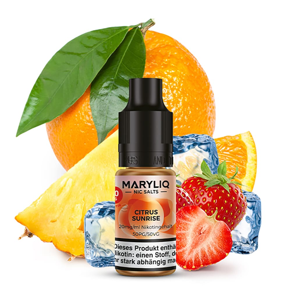 Maryliq Nikotinsalz - Citrus Sunrise - 20mg 10ml  Maryliq Nikotinsalz - Citrus Sunrise - 20mg 10ml
