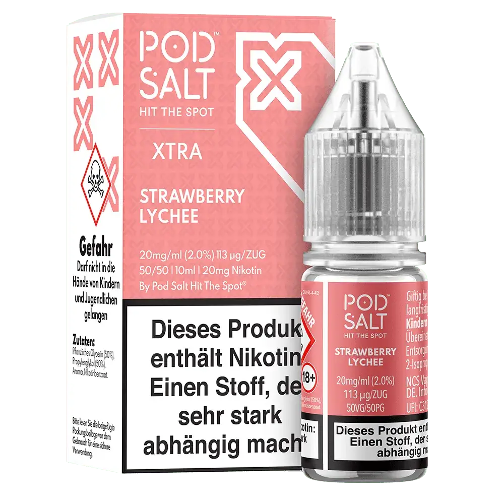 Pod Salt Xtra - Strawberry Lychee 10ml Nikotinsalz Liquid