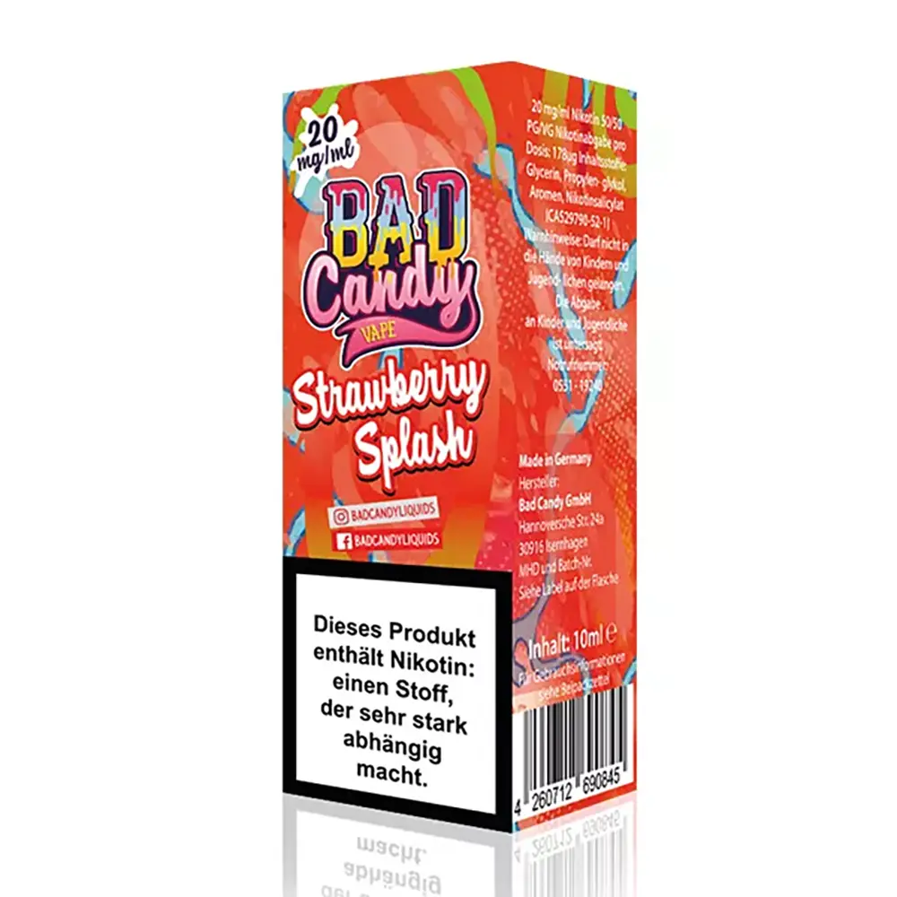 Bad Candy Strawberry Splash Nic Salt 20mg 