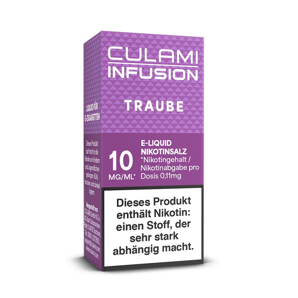 Culami Infusion Nikotinsalz - Traube - Liquid 10mg 10ml 