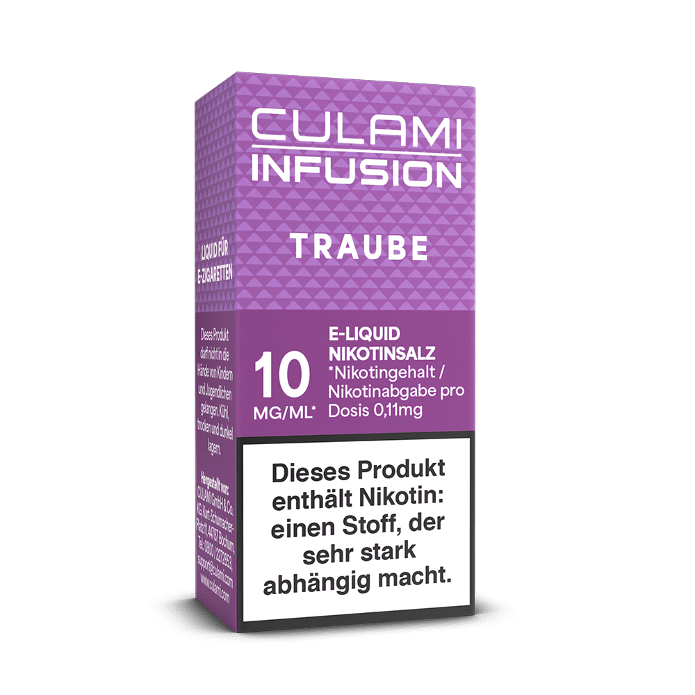 Culami Infusion Nikotinsalz - Traube - Liquid 10mg 10ml  Culami Infusion Nikotinsalz - Traube - Liquid 10mg 10ml
