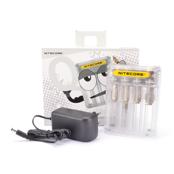 Nitecore Q4 Ladegerät transparent EU Nitecore Q4 Ladegerät transparent EU