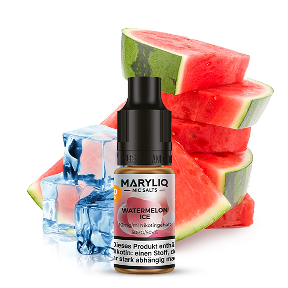 Maryliq Nikotinsalz - Watermelon Ice - 10mg 10ml  Maryliq Nikotinsalz - Watermelon Ice - 10mg 10ml