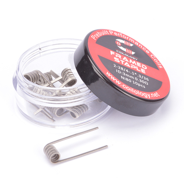 Coilology Framed Staple 0,30Ohm Nichrome (10Stk./VE) Coilology Framed Staple 0,30Ohm Nichrome (10Stk./VE)