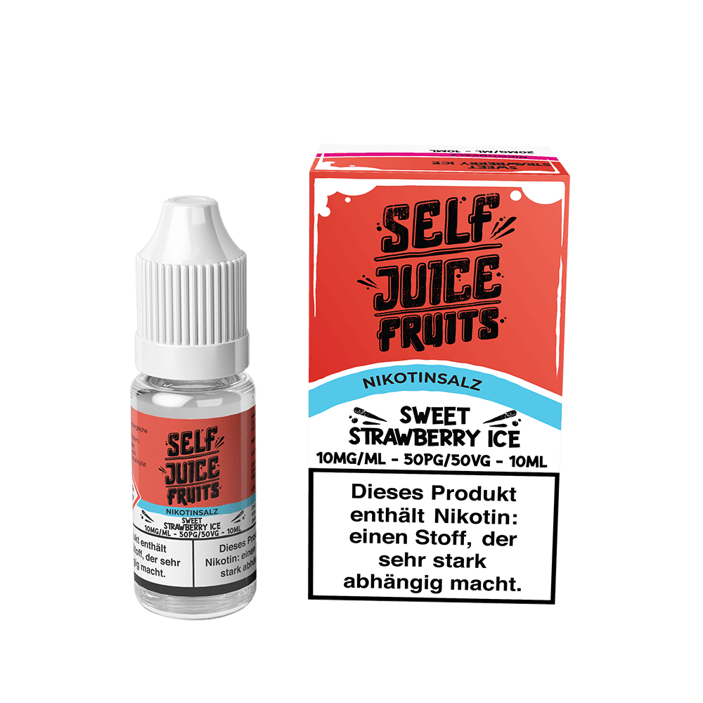Self Juice Nikotinsalz - Sweet Strawberry Ice - 10ml Liquid 10mg Self Juice Nikotinsalz - Sweet Strawberry Ice - 10ml Liquid 10mg