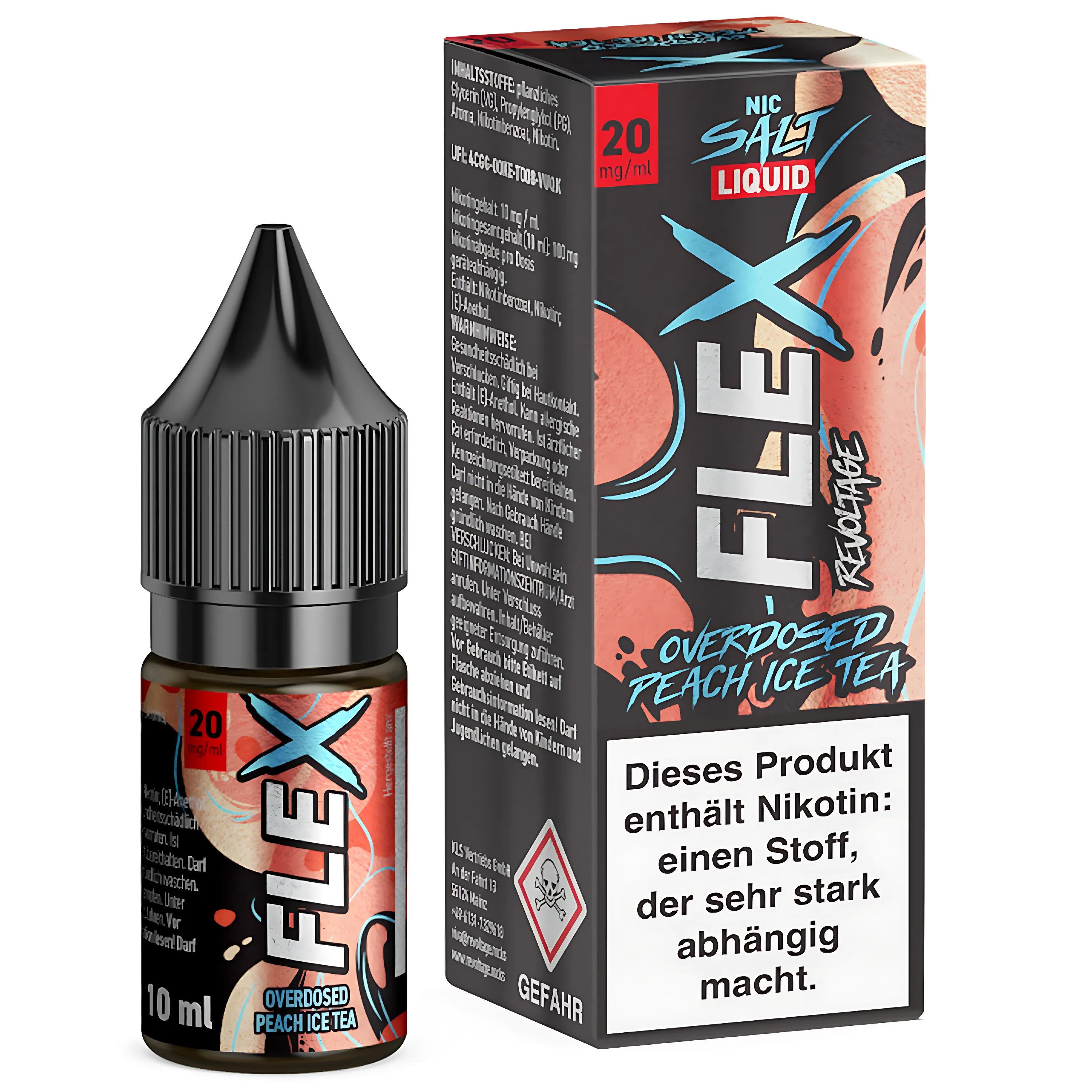 Revoltage Flex Nikotinsalz Overdosed Peach Ice Tea 20mg
