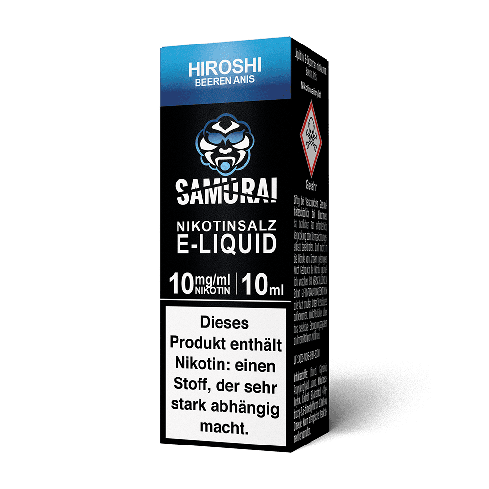 Samurai Nikotinsalz - Hiroshi Beeren Anis - Liquid 10mg 10ml 