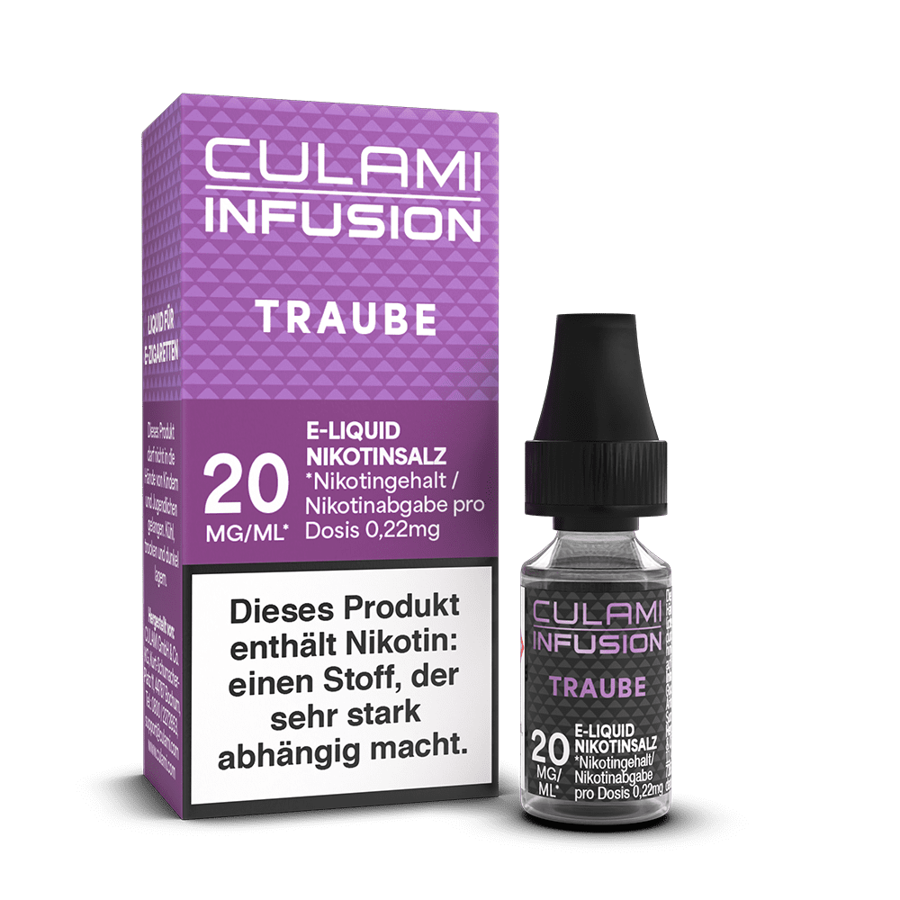 Culami Infusion Nikotinsalz - Traube - Liquid 20mg 10ml  Culami Infusion Nikotinsalz - Traube - Liquid 20mg 10ml