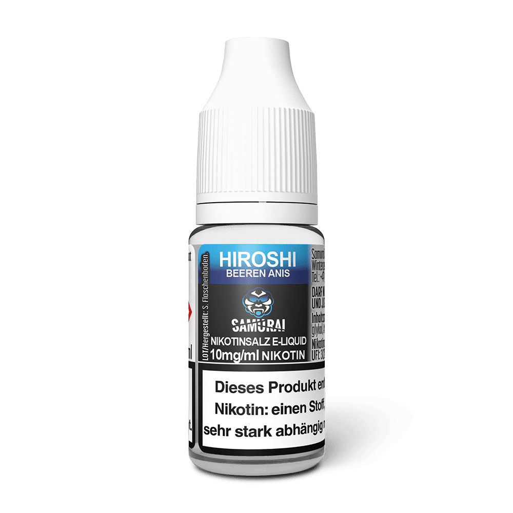 Samurai Nikotinsalz - Hiroshi Beeren Anis - Liquid 10mg 10ml 