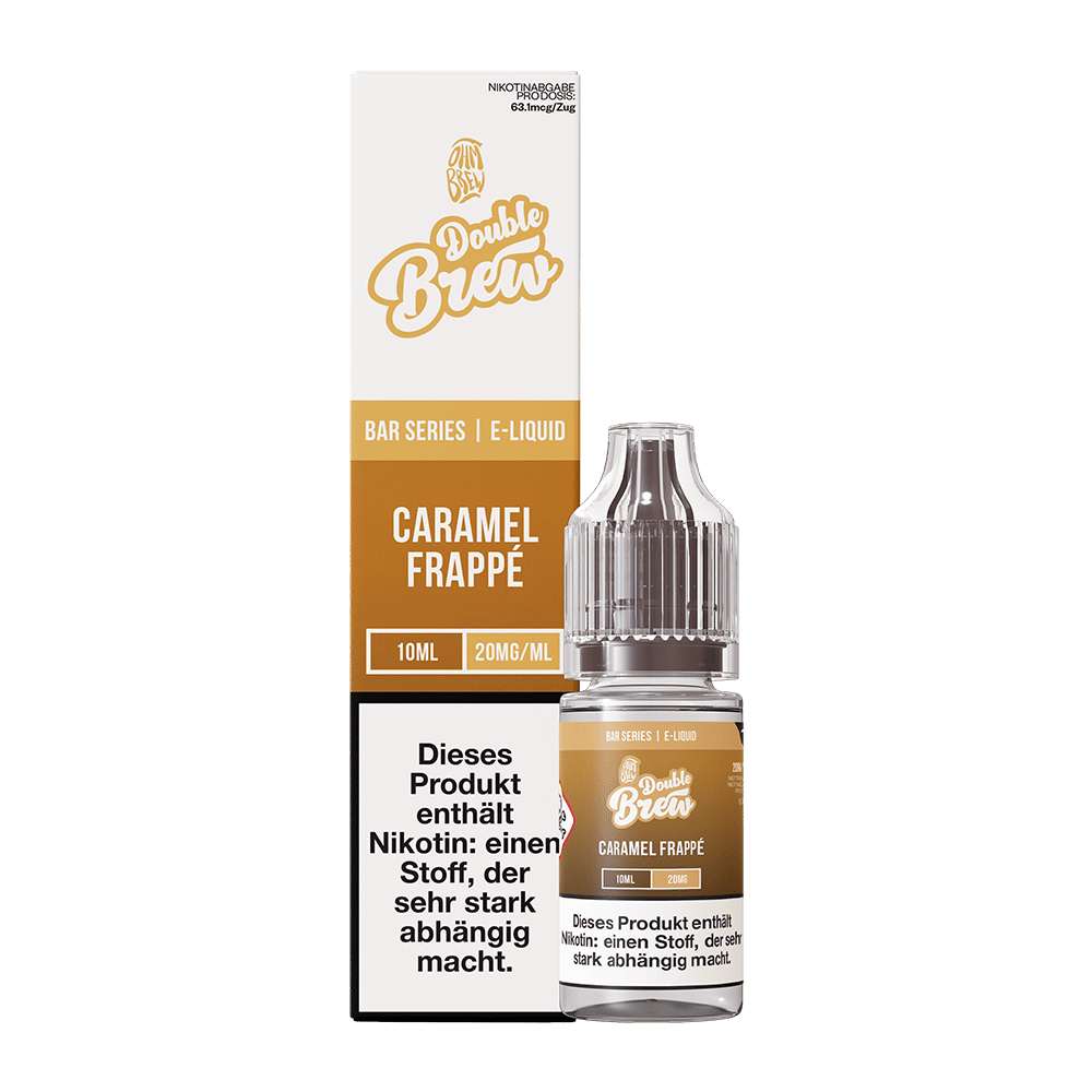 Double Brew Nikotinsalz - Caramel Frappe - 10ml Liquid 20mg C Double Brew Nikotinsalz - Caramel Frappe - 10ml Liquid 20mg C