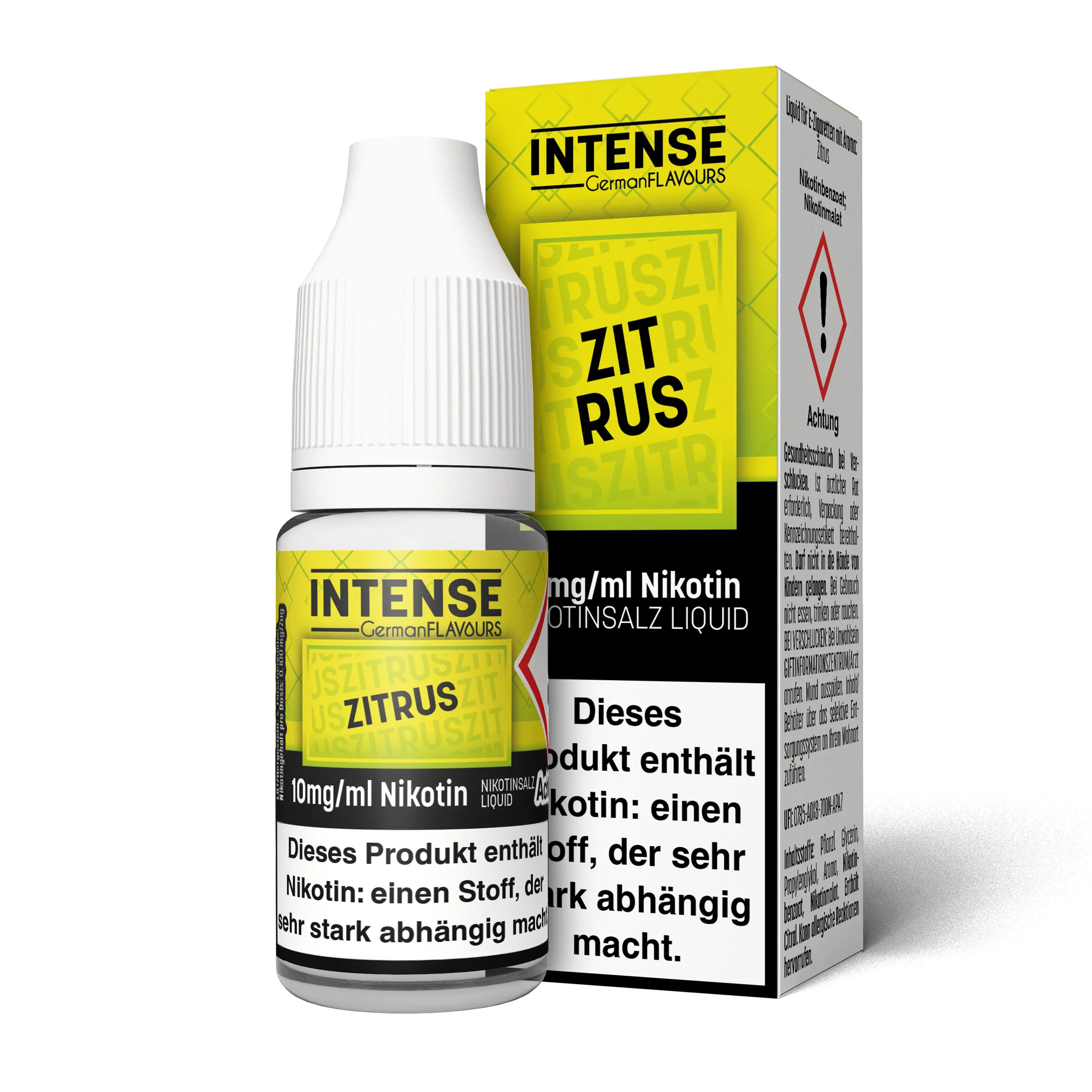 INTENSE Liquid NicSalt 10 ML- Zitrus - 10 mg