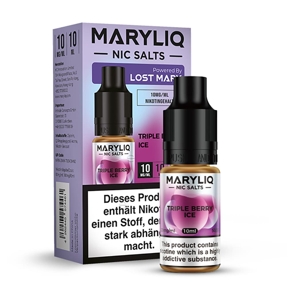 Maryliq Nikotinsalz - Triple Berry Ice - 10mg 10ml 