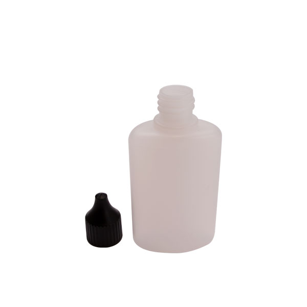 HDPE Leerflasche OVAL Klar 50ml