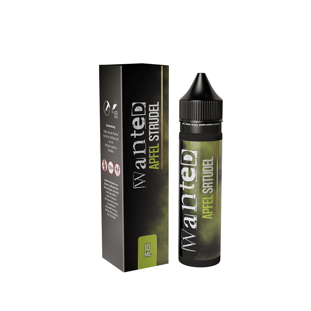 Wanted Aroma Longfill - Apfelstrudel - 10ml in 60ml Flasche Wanted Aroma Longfill - Apfelstrudel - 10ml in 60ml Flasche