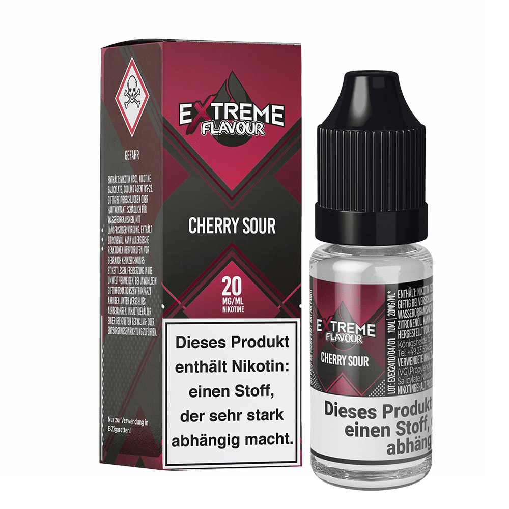 Extreme Flavour - Cherry Sour - 20mg 10ml Hybrid-Nikotinsalzliquid C Extreme Flavour - Cherry Sour - 20mg 10ml Hybrid-Nikotinsalzliquid C