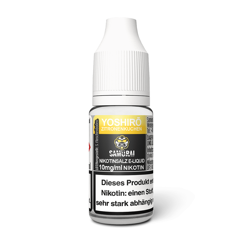 Samurai Nikotinsalz - Yoshiro Zitronenkuchen - Liquid 10mg 10ml 