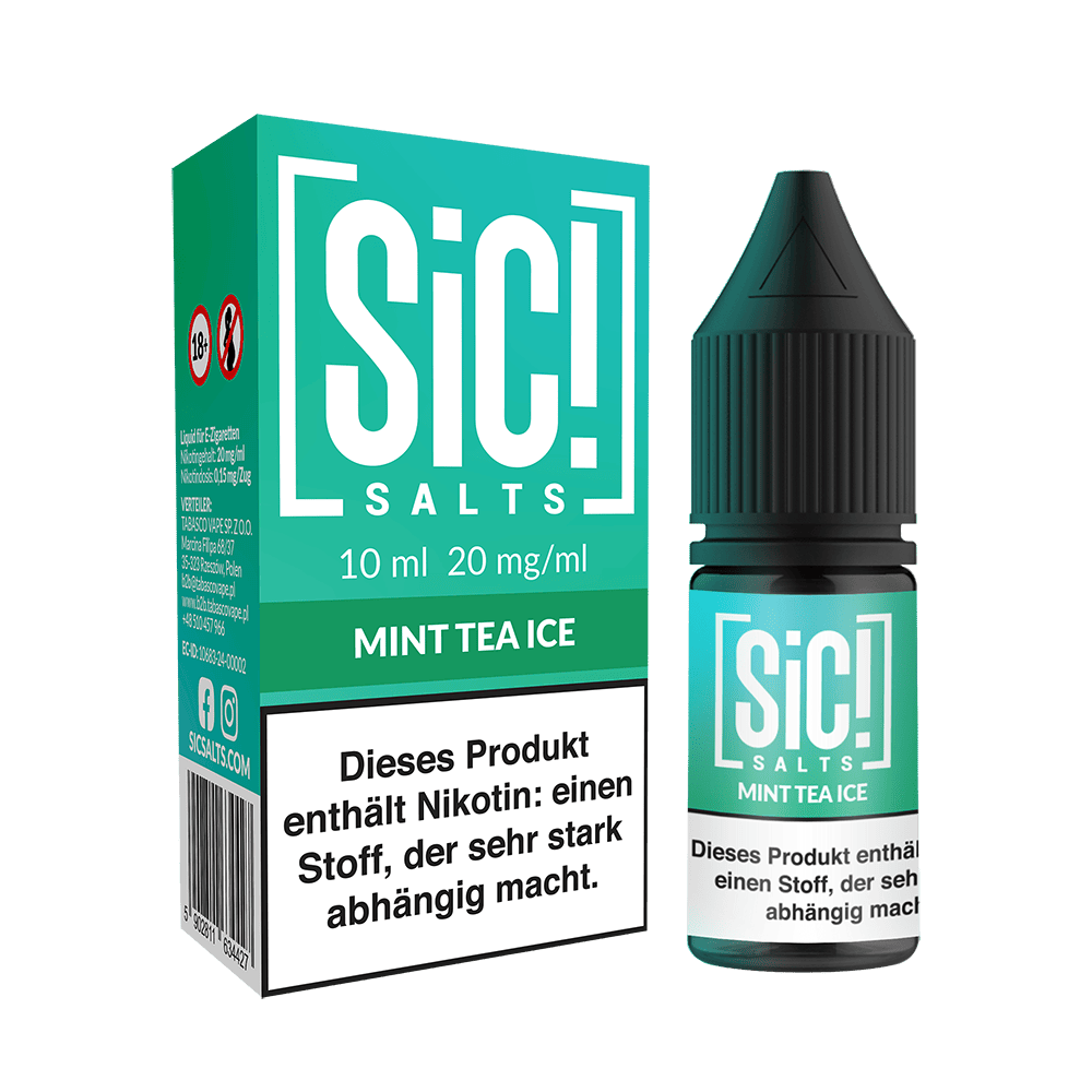 SIC Nikotinsalz - Mint Tea Ice -10ml Liquid 20mg 