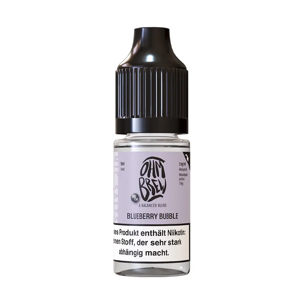 Ohm Brew Blueberry Bubble Nikotinsalzliquid 3mg  Ohm Brew Blueberry Bubble Nikotinsalzliquid 3mg