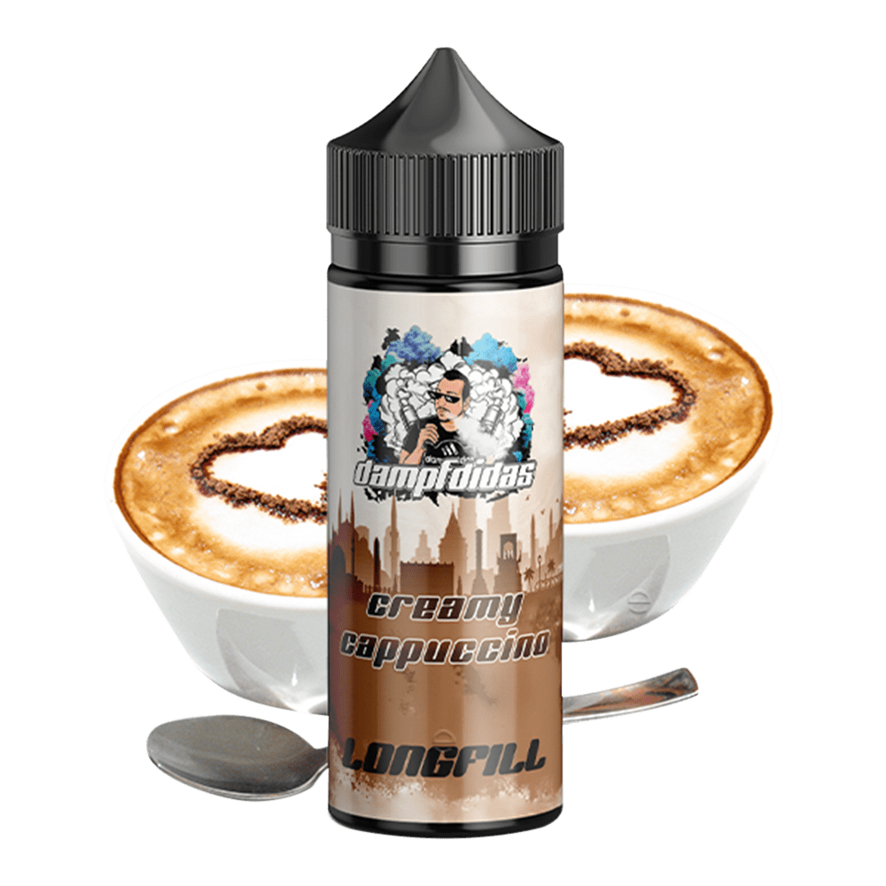 Dampfdidas Aroma Longfill - Creamy Cappuccino - 10ml in 120ml Flasche 