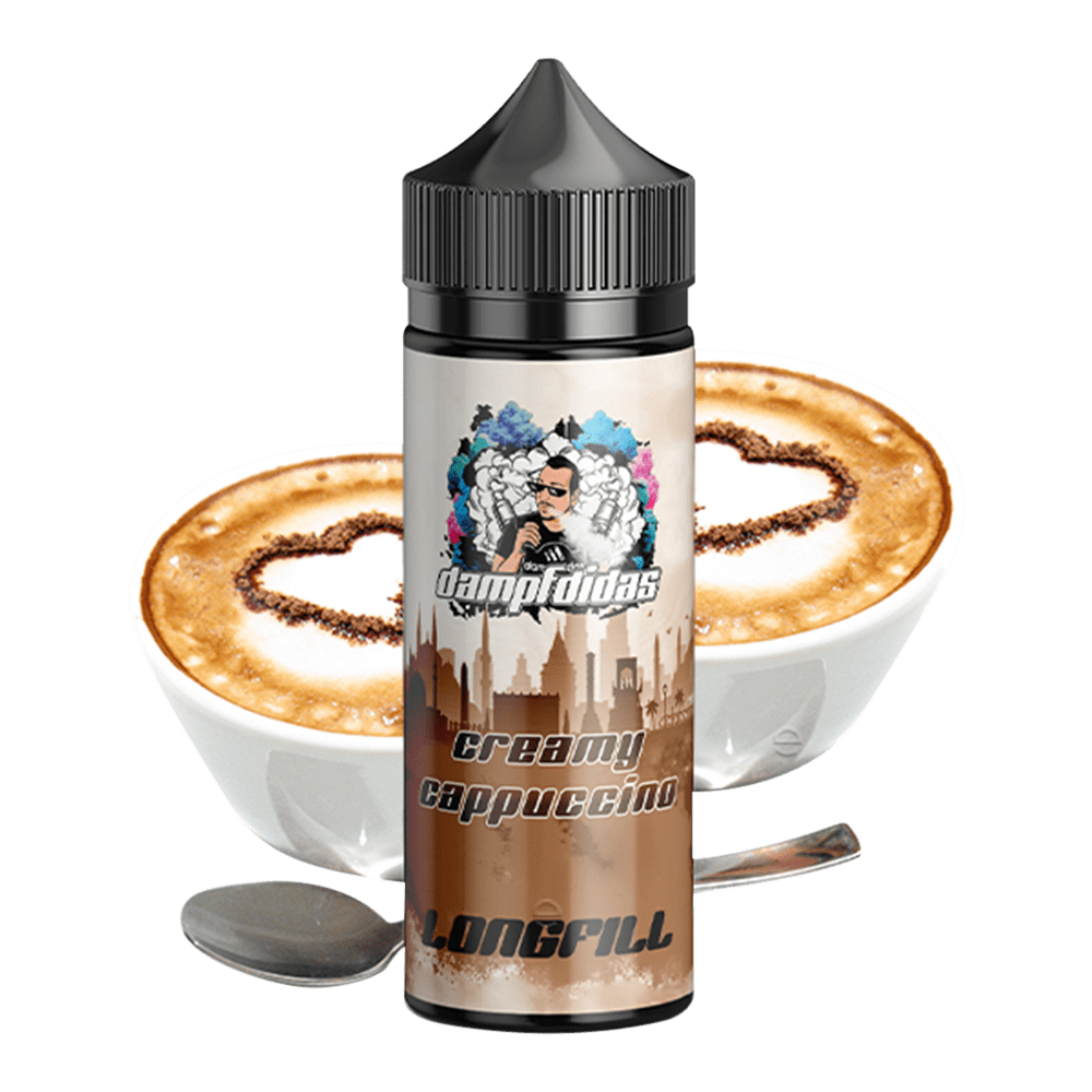 Dampfdidas Aroma Longfill - Creamy Cappuccino - 10ml in 120ml Flasche Dampfdidas Aroma Longfill - Creamy Cappuccino - 10ml in 120ml Flasche