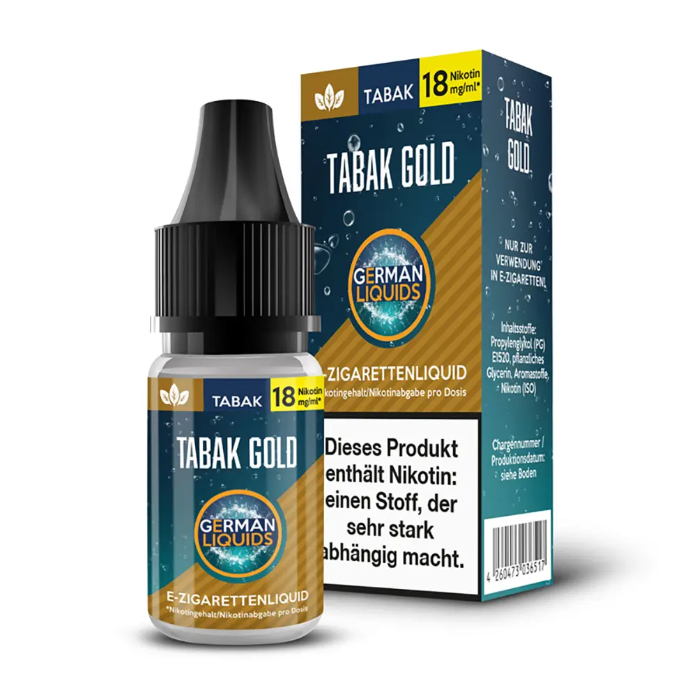 German Liquids Tabak Gold 18mg German Liquids Tabak Gold 18mg