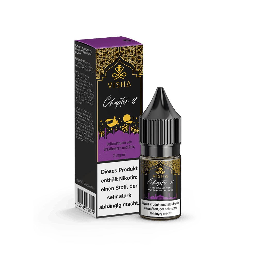 VISHA Nikotinsalz - Chapter 8 - 10ml Liquid 20mg VISHA Nikotinsalz - Chapter 8 - 10ml Liquid 20mg