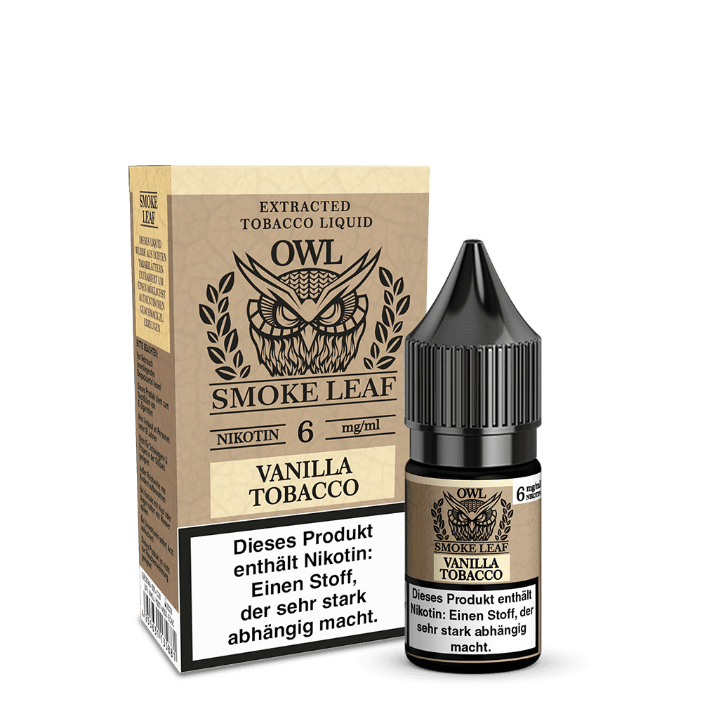 OWL Smoke Leaf Liquid - Vanilla Tobacco - 10ml 6mg  C