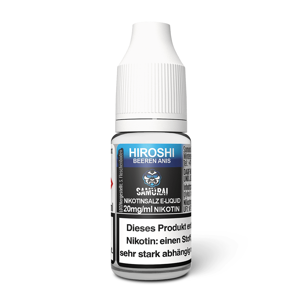 Samurai Nikotinsalz - Hiroshi Beeren Anis - Liquid 20mg 10ml 