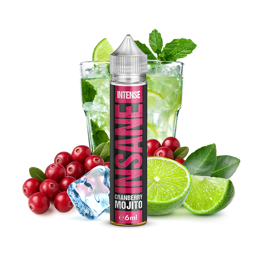 Insane Longfill - Cranberry Mojito - 10ml Aroma in 75ml Flasche C Insane Longfill - Cranberry Mojito - 10ml Aroma in 75ml Flasche C