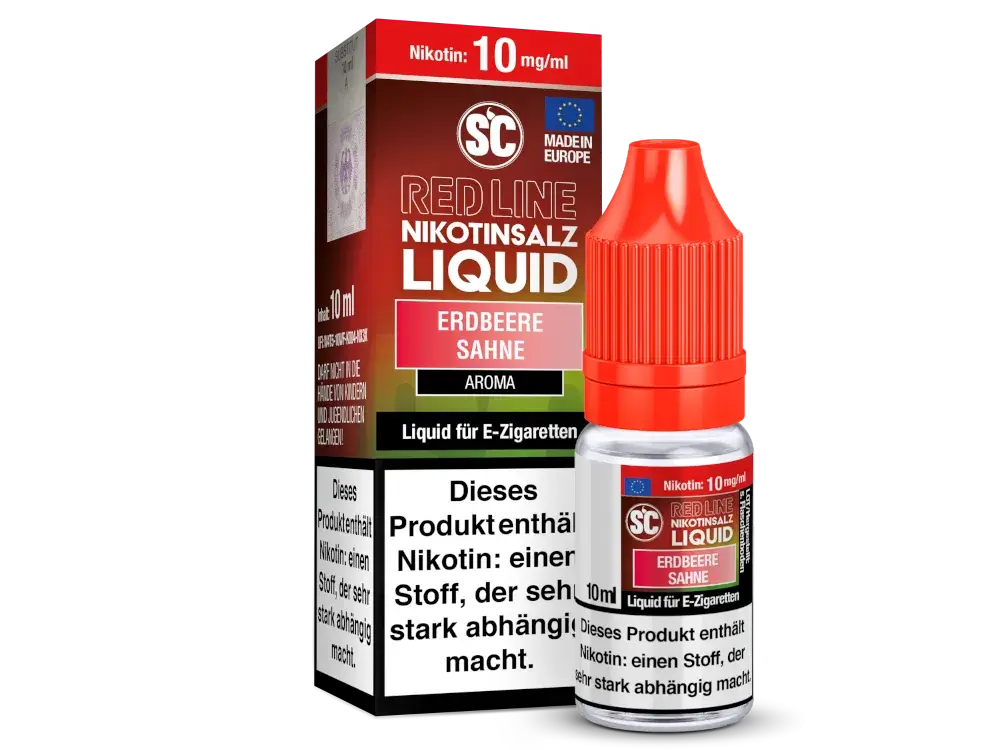 SC Red Line - Erdbeere Sahne 10ml Nikotinsalz Liquid
