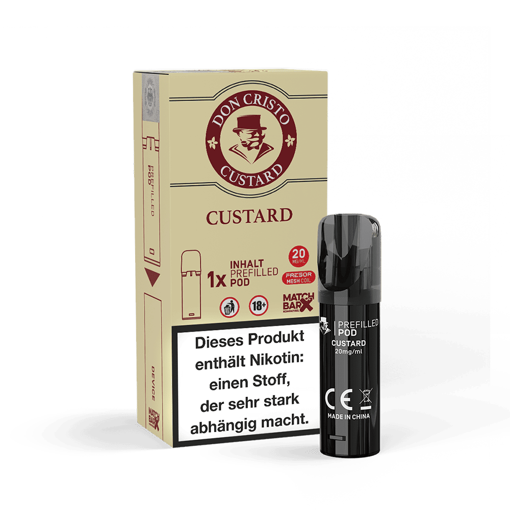 Don Cristo Einweg Pod - Custard - 20mg 2ml Don Cristo Einweg Pod - Custard - 20mg 2ml