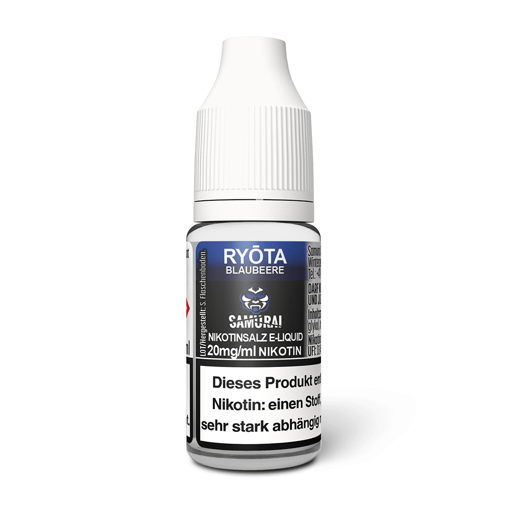 Samurai Nikotinsalz - Ryota Blaubeere - Liquid 20mg 10ml 