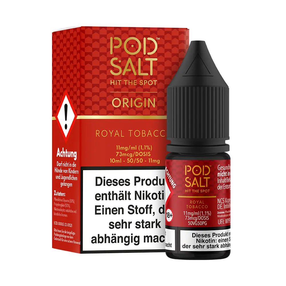 Pod Salt Origin Nikotinsalz - Royal Tobacco - Liquid 11mg 10ml 