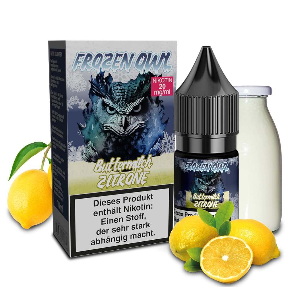 Frozen OWL Nikotinsalz - Buttermilch Zitrone - 10ml Liquid 20mg  C