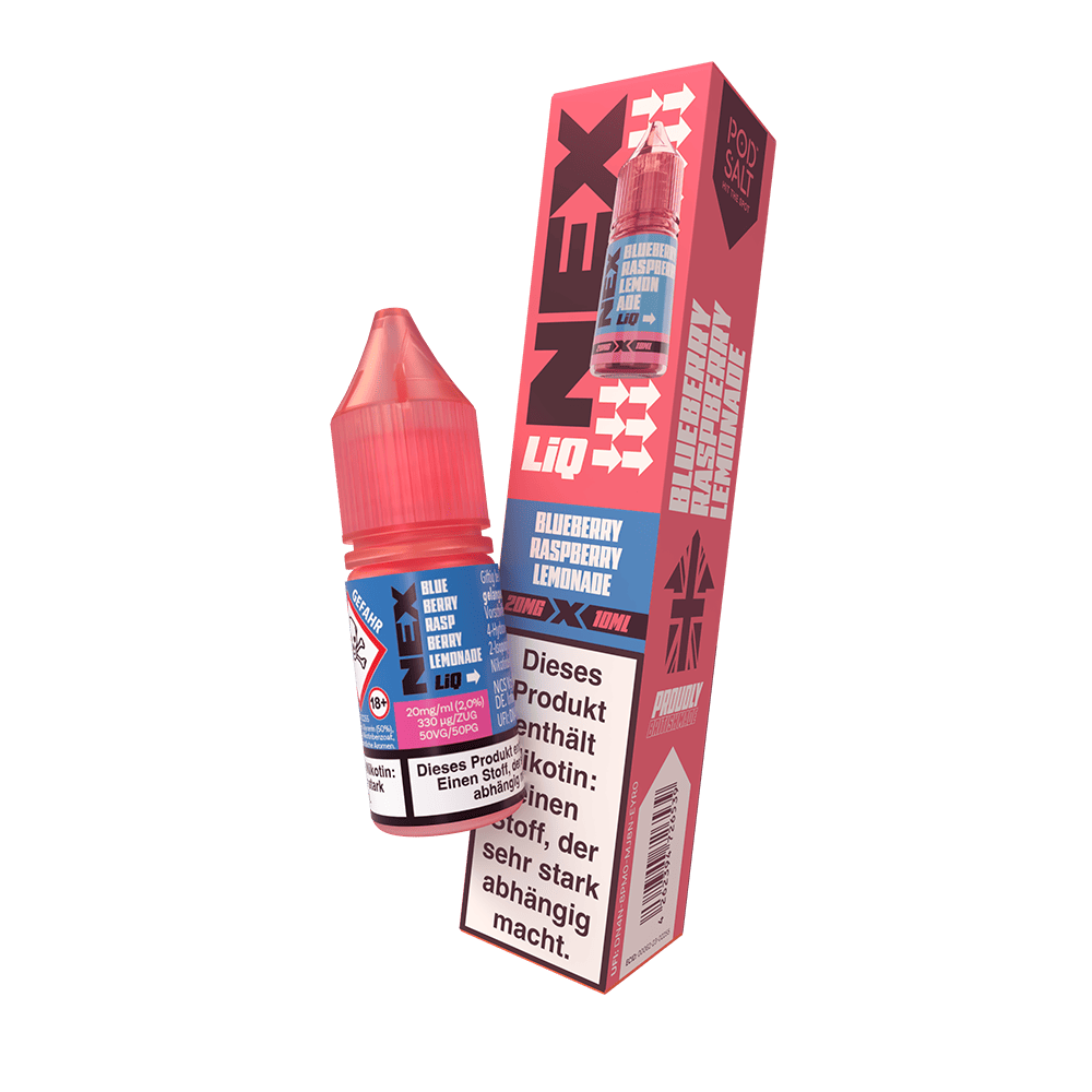 Nex Liq Nikotinsalz - Blueberry Raspberry Lemonade - 20mg Liquid 10ml  C