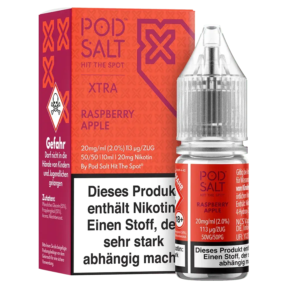 Pod Salt Xtra - Raspberry Apple 10ml Nikotinsalz Liquid