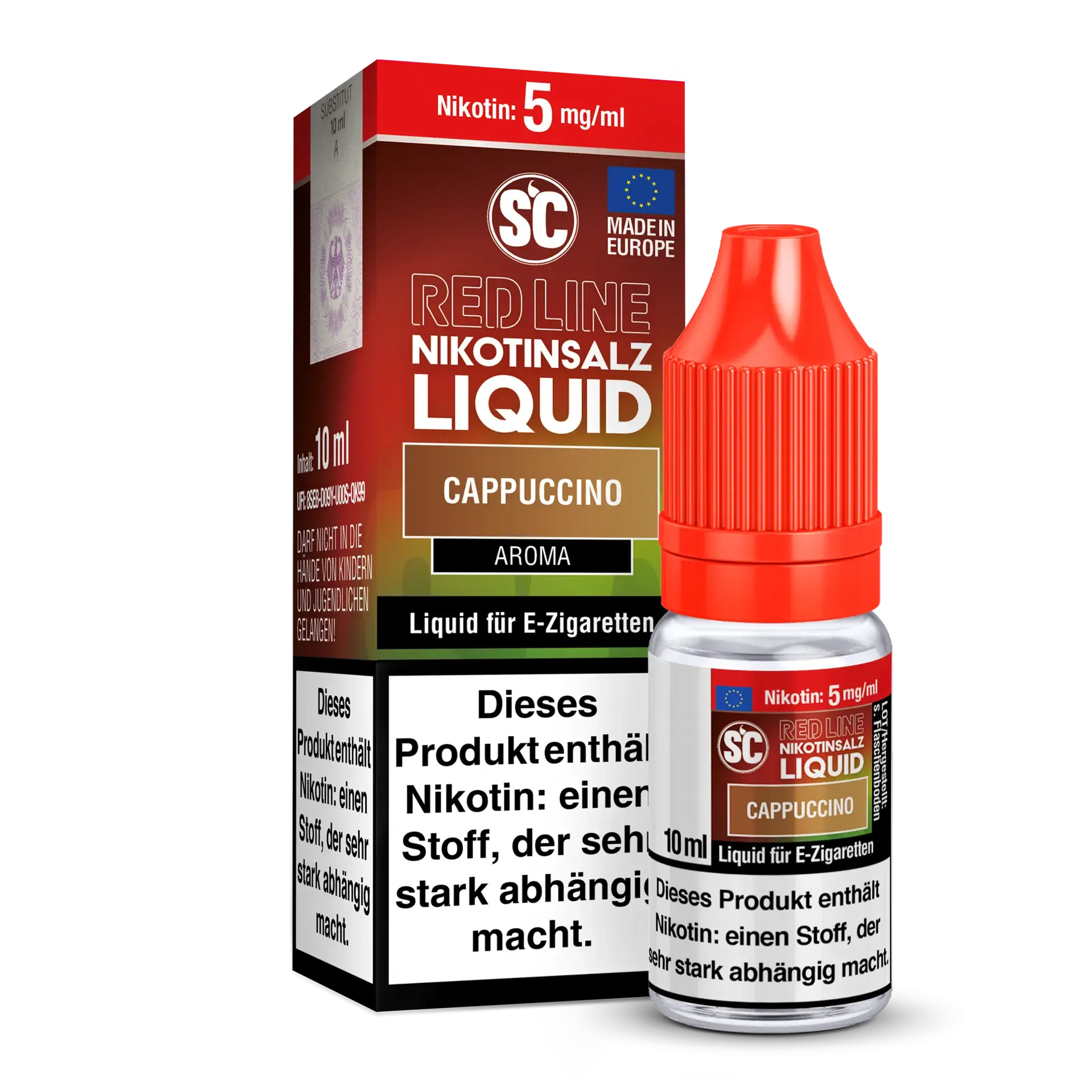SC Red Line - Cappuccino 10ml Nikotinsalz Liquid