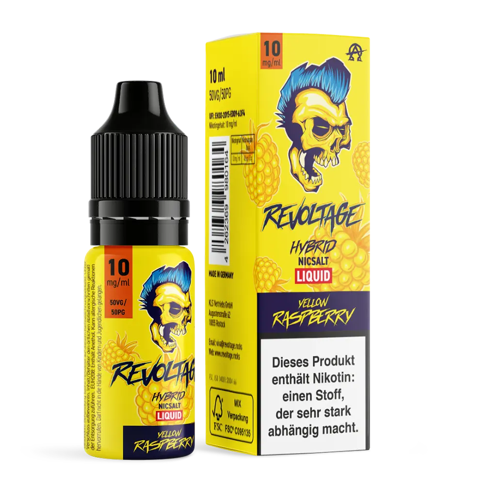 Revoltage Nikotinsalz - Yellow Raspberry Hybrid - Liquid 10mg
