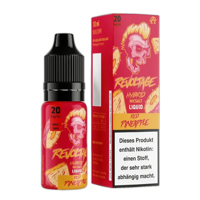 Revoltage Hybrid Nikotinsalz - Red Pineapple - Liquid 20mg 10ml 