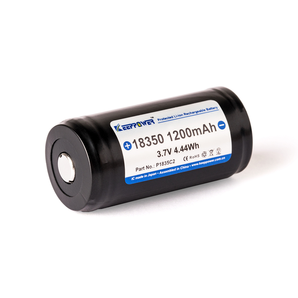Keeppower 2 Zellen Pack18350 1200 mAh -10A Keeppower 2 Zellen Pack18350 1200 mAh -10A