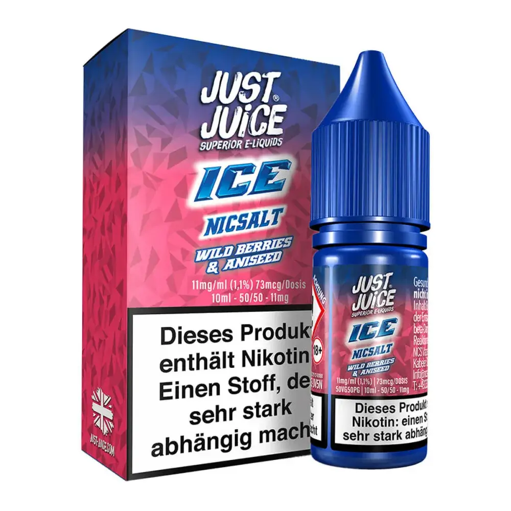 Just Juice - Wild Berries & Aniseed Ice 10ml Nikotinsalz Liquid