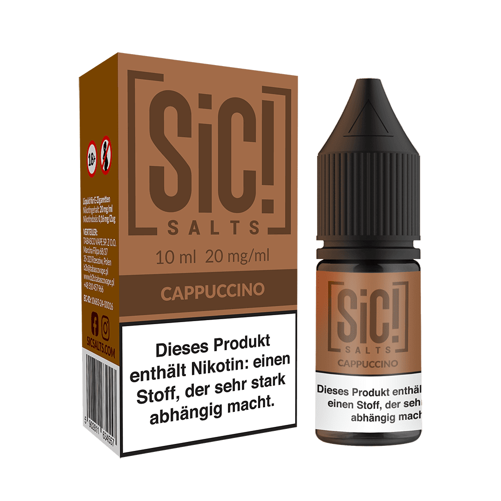 SIC Nikotinsalz - Cappuccino -10ml Liquid 20mg 