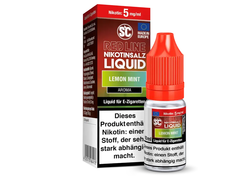 SC Red Line - Lemon Mint 10ml Nikotinsalz Liquid