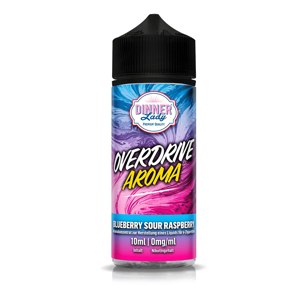 Dinner Lady Overdrive - Blueberry Sour Raspberry 10ml Aroma Longfill