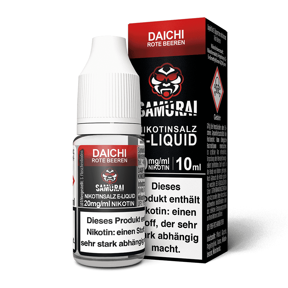 Samurai Nikotinsalz - Daichi Rote Beeren - Liquid 20mg 10ml 