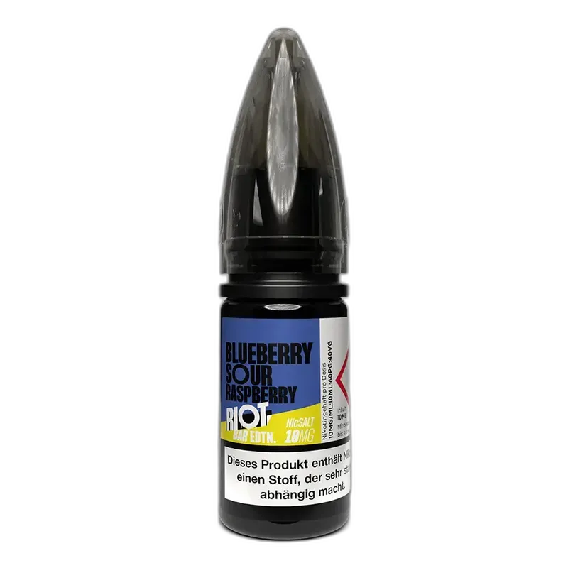 Riot Squad Nikotinsalz - Blueberry Sour Raspberry - Liquid 10mg 10ml 
