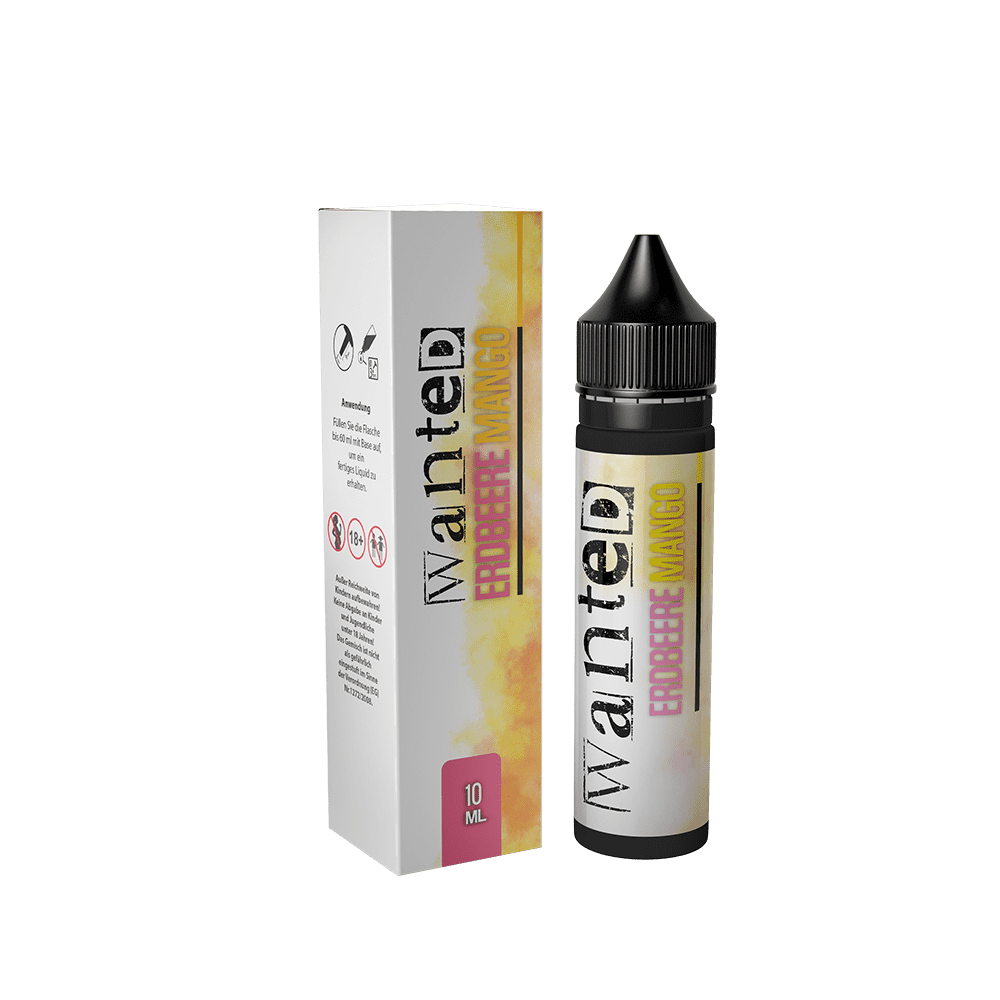 Wanted Aroma Longfill - Erdbeere Mango - 10ml in 60ml Flasche Wanted Aroma Longfill - Erdbeere Mango - 10ml in 60ml Flasche